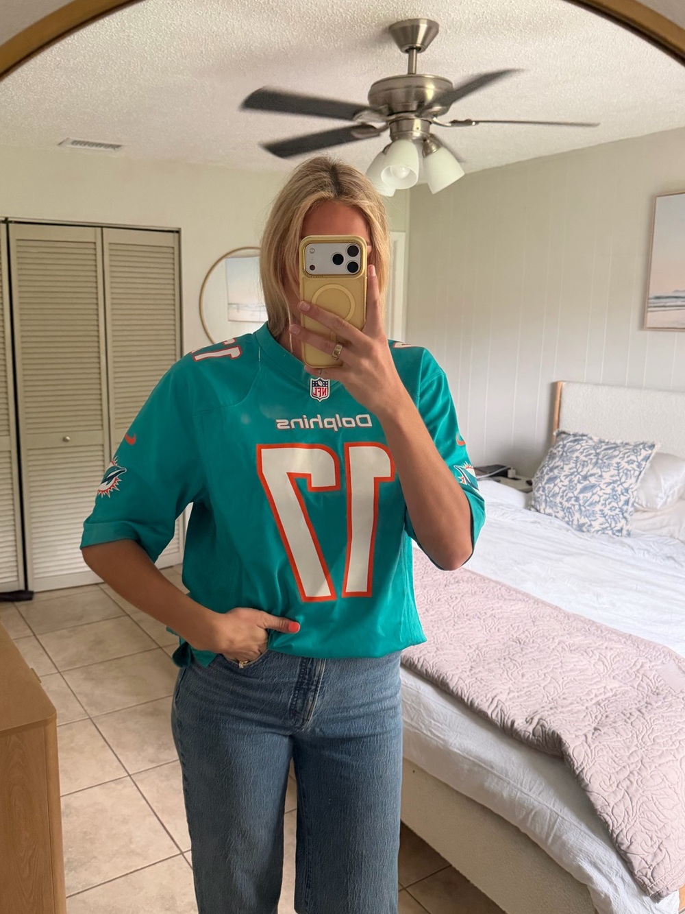 Men’s Dolphins jersey Top - #17